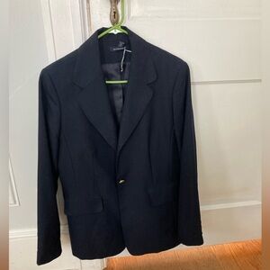 Lands End womens navy blue blazer - size 14